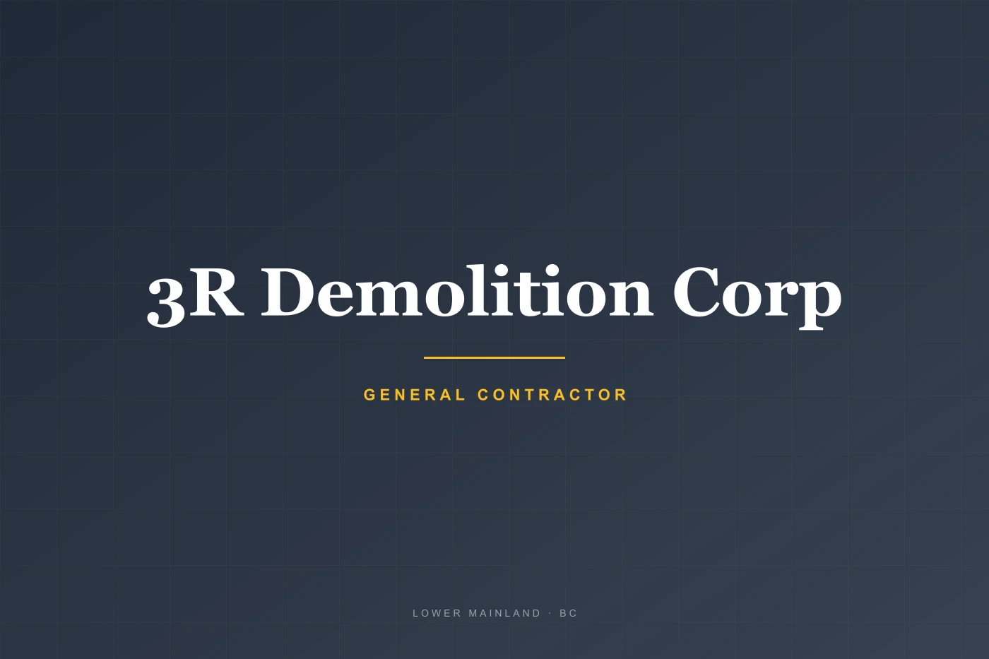 3R Demolition Corp