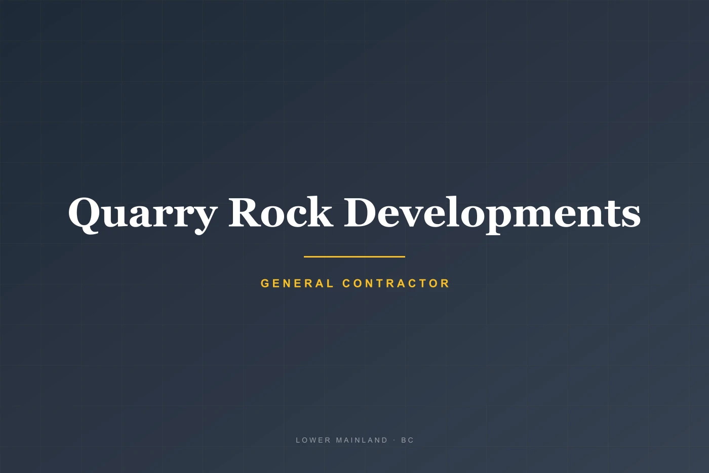 Quarry Rock Developments