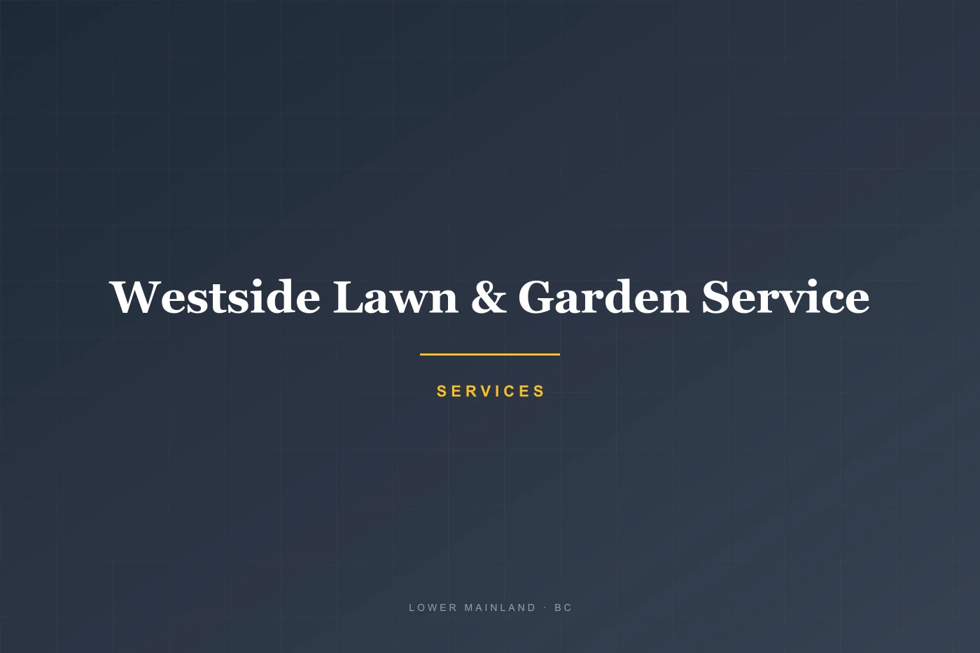 Westside Lawn & Garden Service